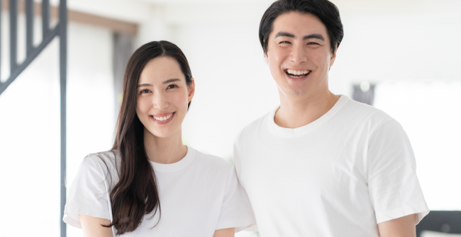 健康そうな男女